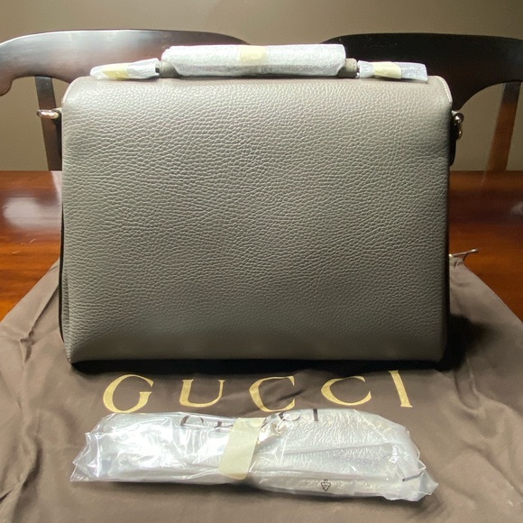Gucci interlock G tote top handle Gray NEW - Picture 7 of 11